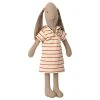 Maileg Bunny In Striped Dress Size 2