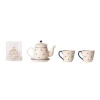 Maileg Set of White Metal Tea and Cookie Service