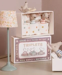 Maileg Triplets - Baby Mice in Matchbox