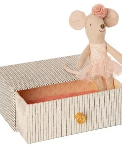 Maileg Dancing Little Sister Mouse in Daybed