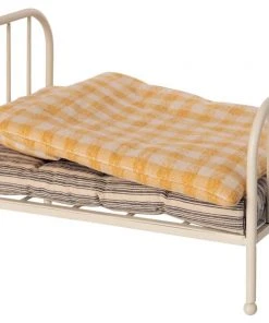 Maileg Small Cream and White Teddy Junior Vintage Bed